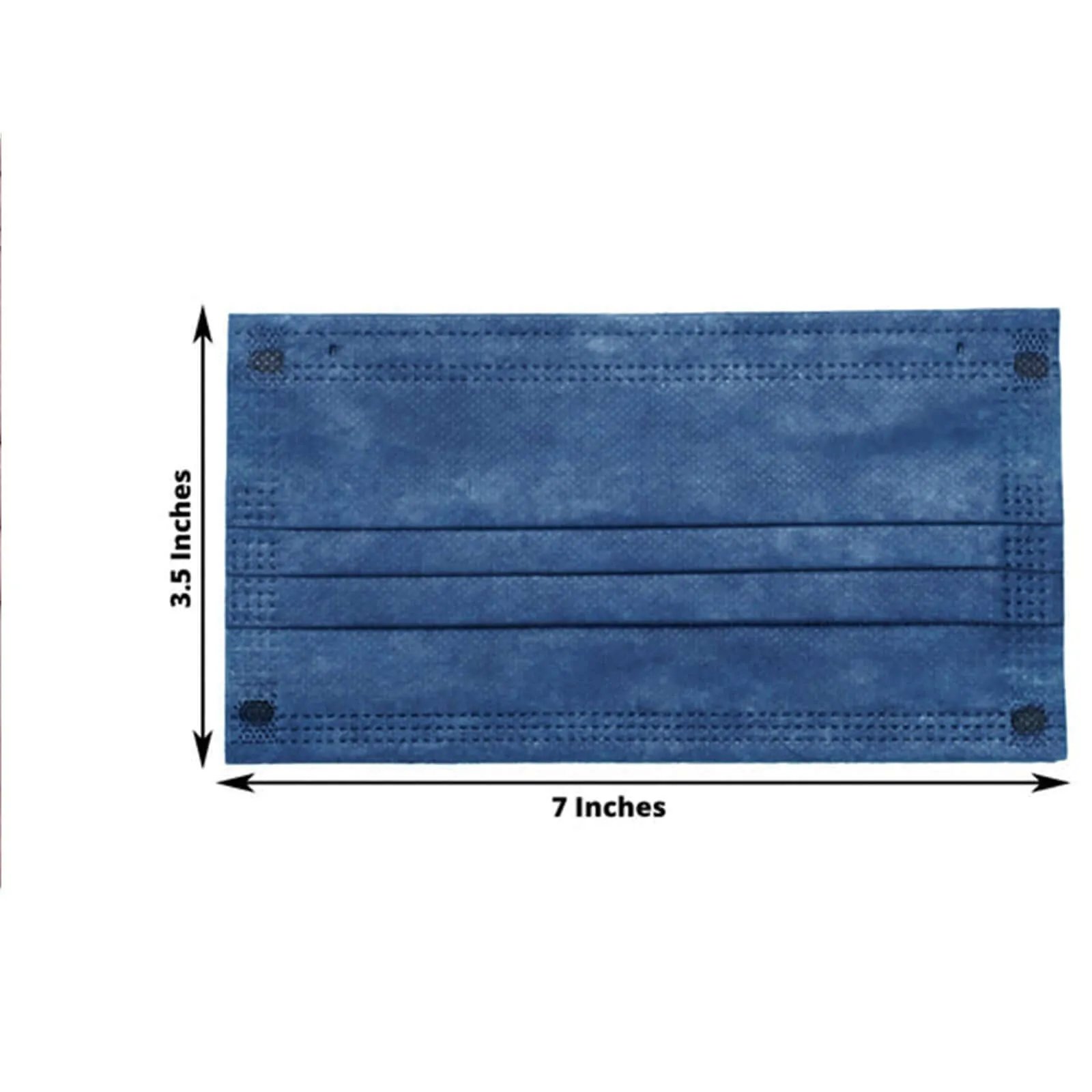 10 Pack Denim Blue Disposable Face Mask Non Woven Mask with Ear Loop 3 Ply