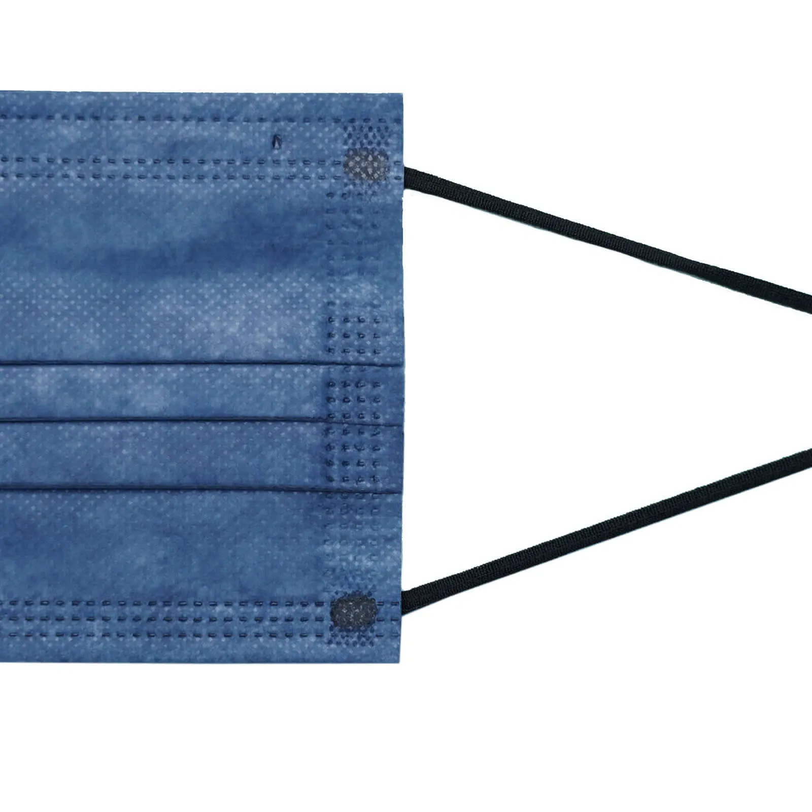 10 Pack Denim Blue Disposable Face Mask Non Woven Mask with Ear Loop 3 Ply