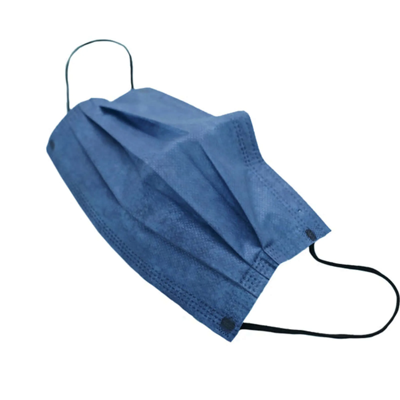 10 Pack Denim Blue Disposable Face Mask Non Woven Mask with Ear Loop 3 Ply