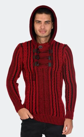12180-F Dk.Red/Black