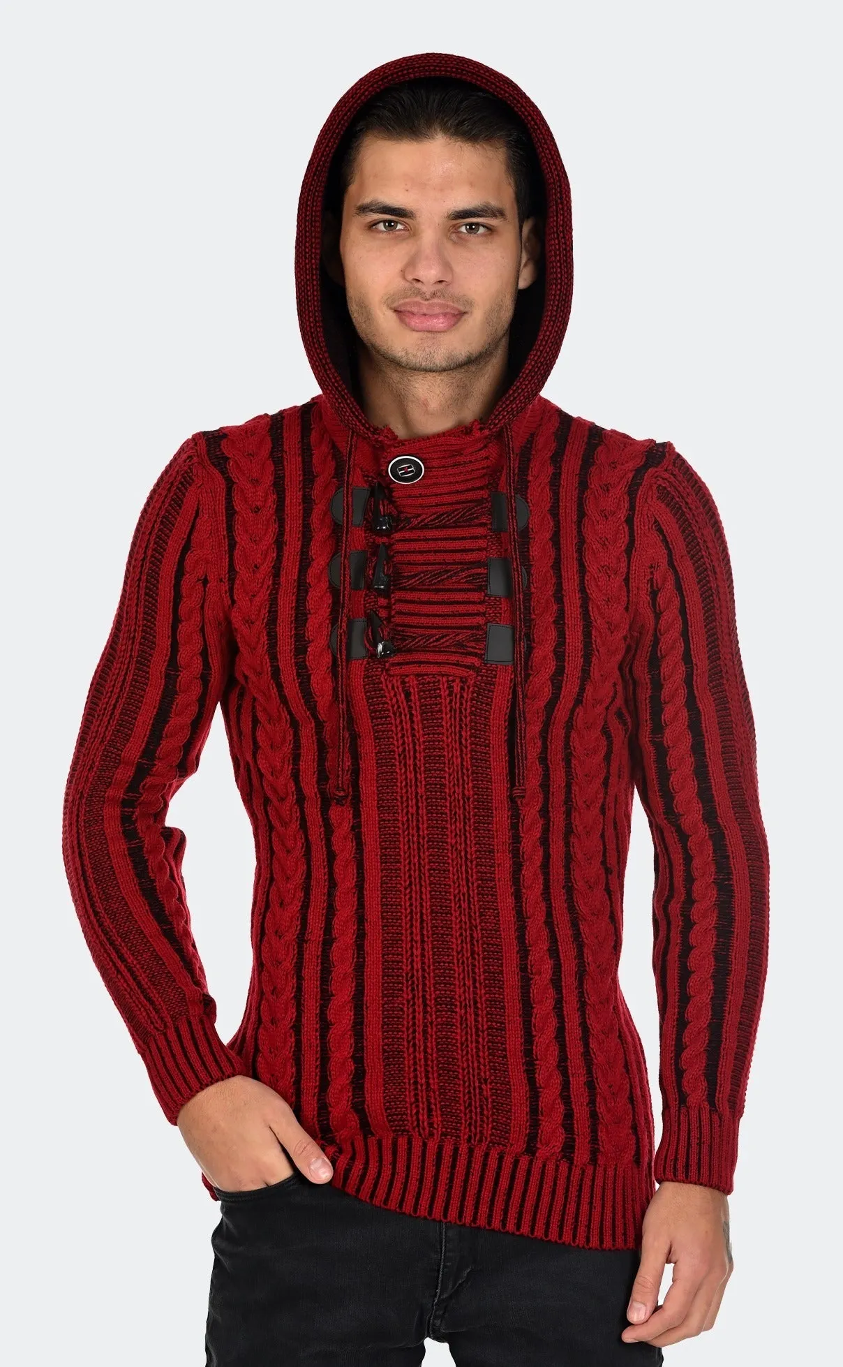 12180-F Dk.Red/Black