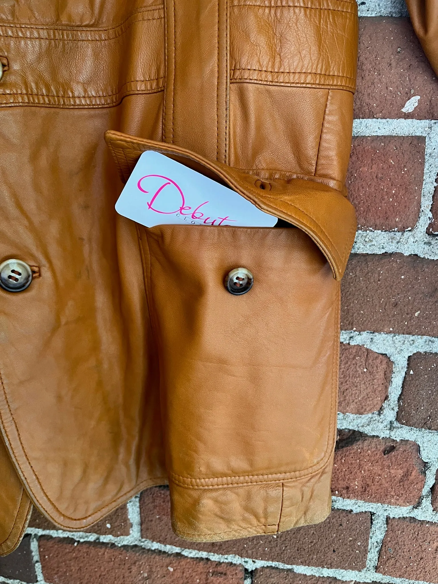 1970s Leather Jacket Braided Trim