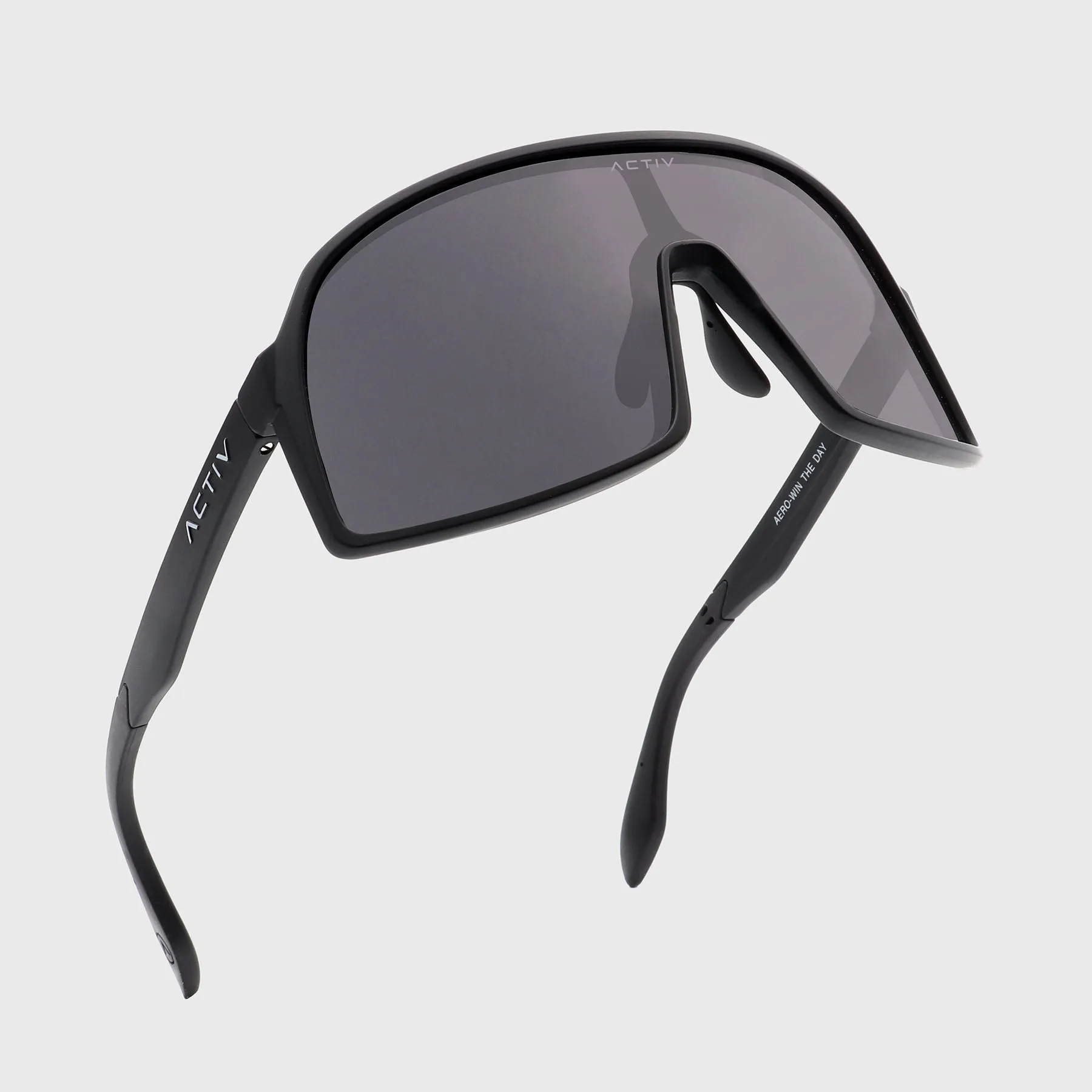 ACTIV - AERO - Matte Black with Grey Lens