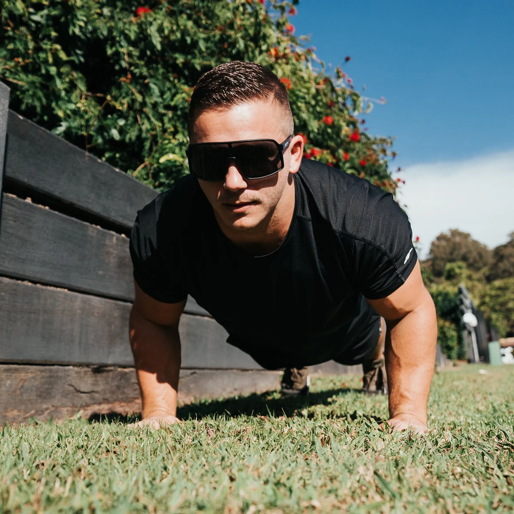 ACTIV - AERO - Matte Black with Grey Lens