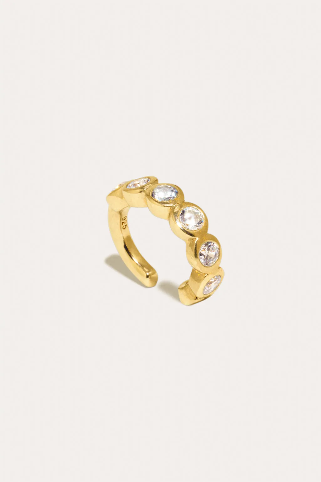 Arc - Zirconia and Recycled Gold Vermeil Ear Cuff