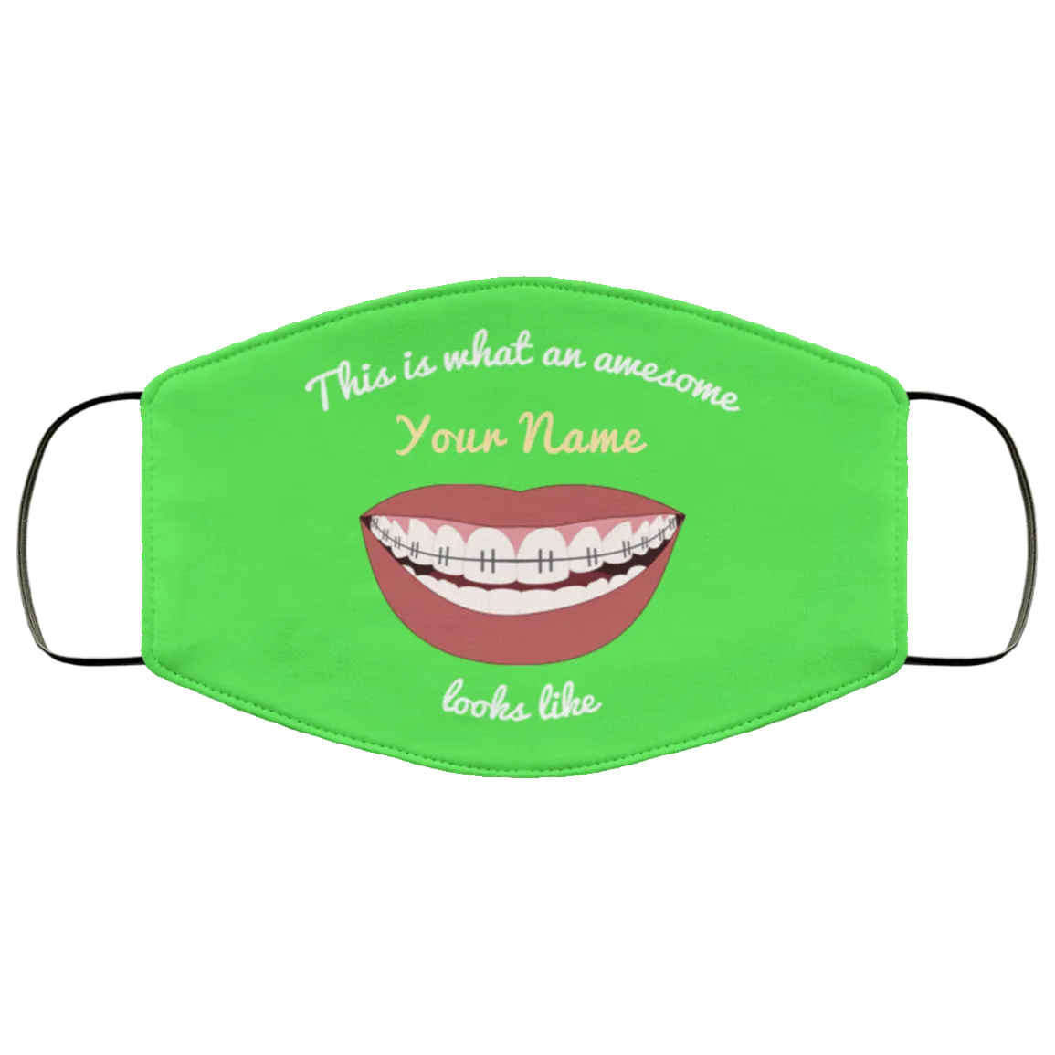 Awesome Braces Teeth Face Mask