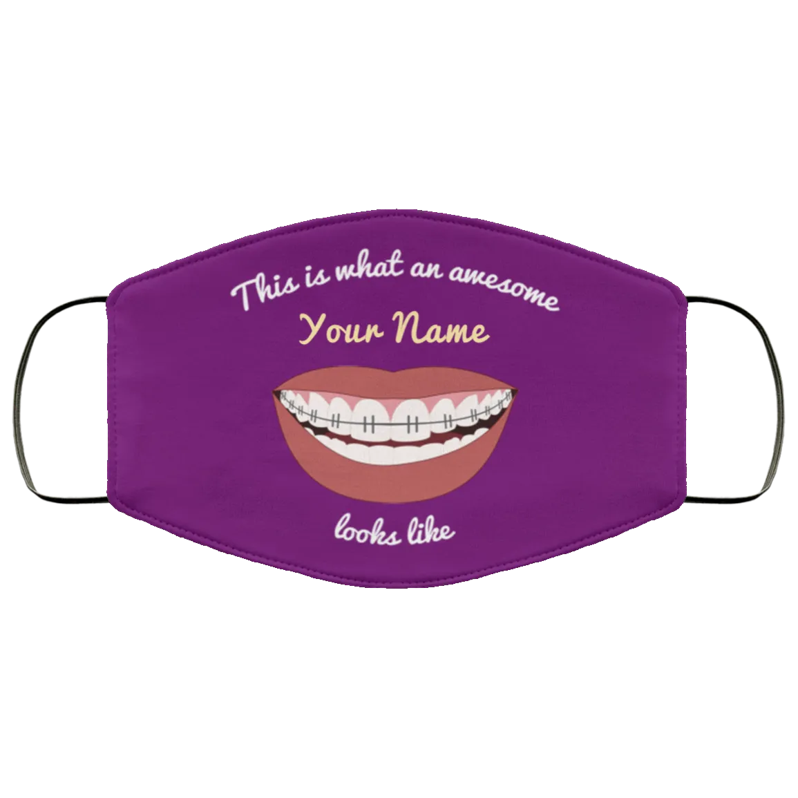 Awesome Braces Teeth Face Mask