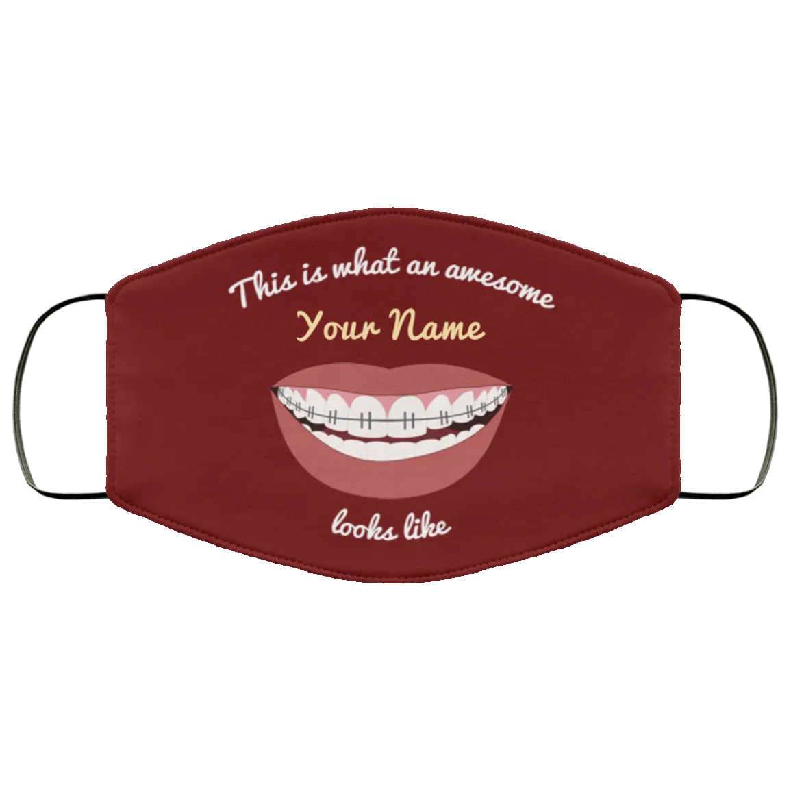 Awesome Braces Teeth Face Mask