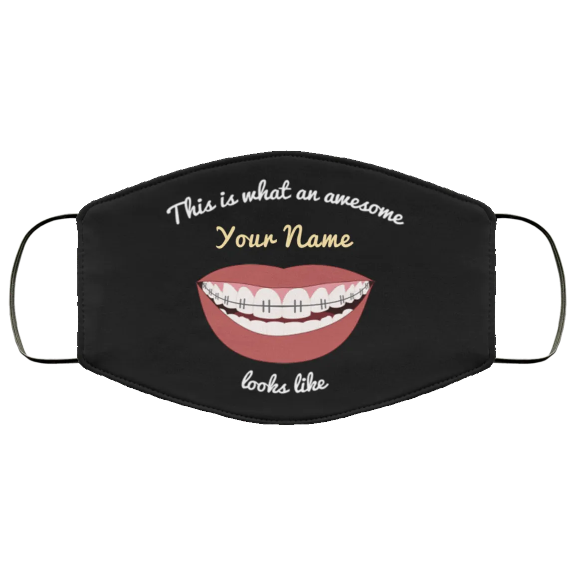Awesome Braces Teeth Face Mask