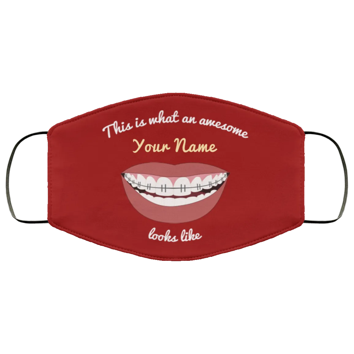 Awesome Braces Teeth Face Mask