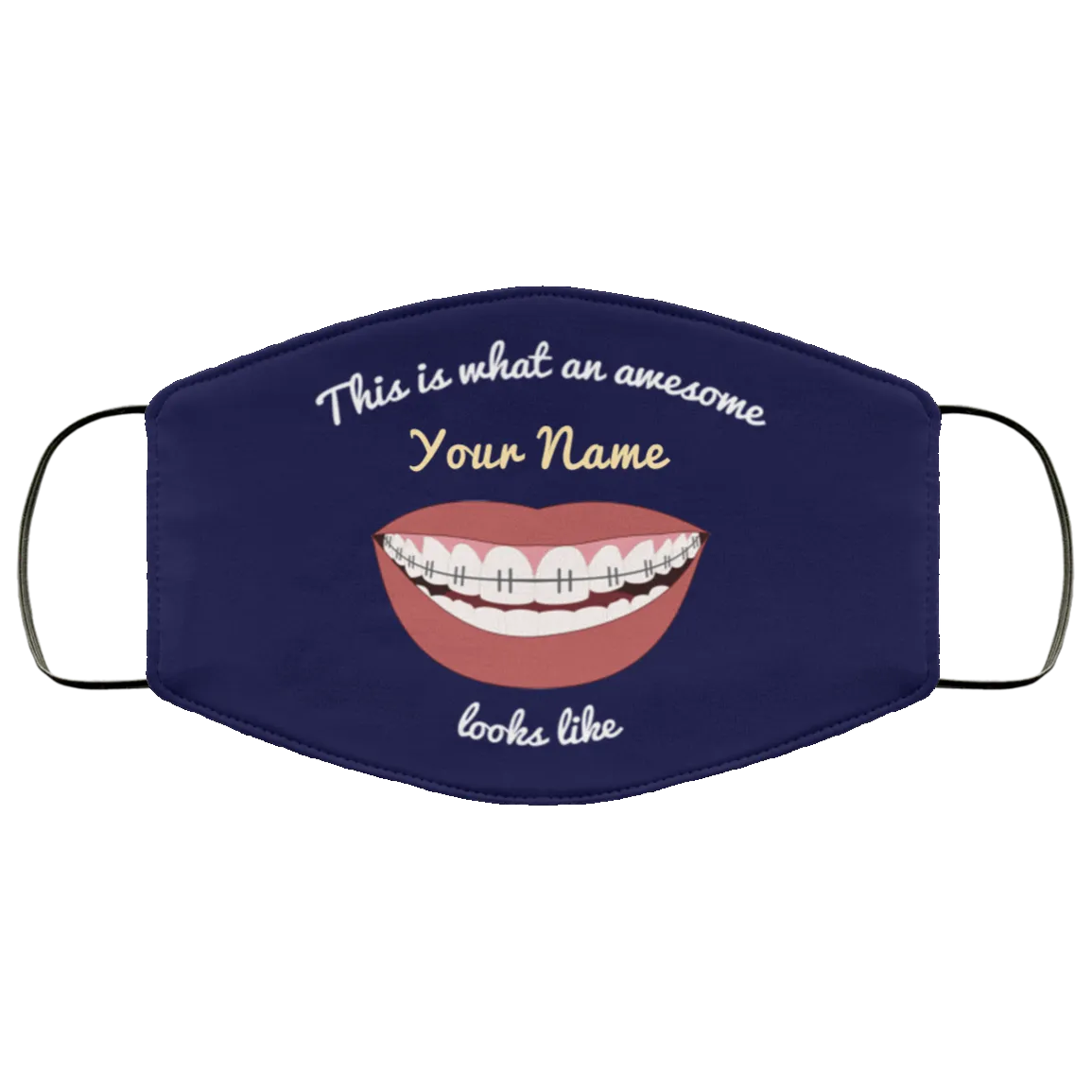 Awesome Braces Teeth Face Mask