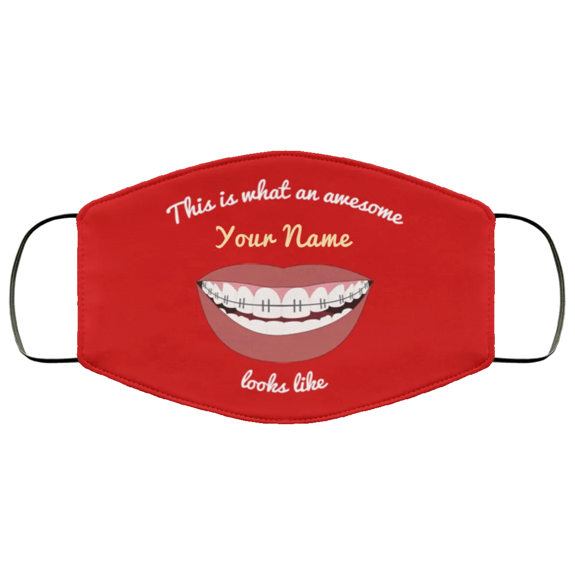 Awesome Braces Teeth Face Mask