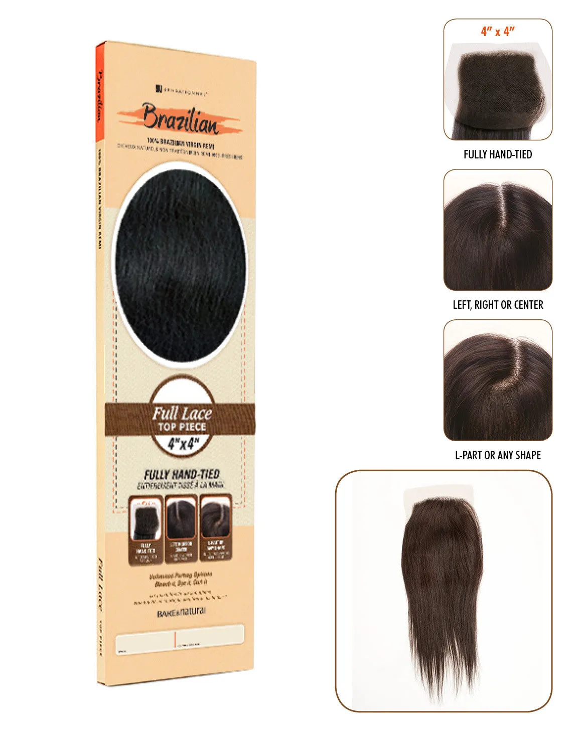 Bare & Natural - Brazilian Closure Straight