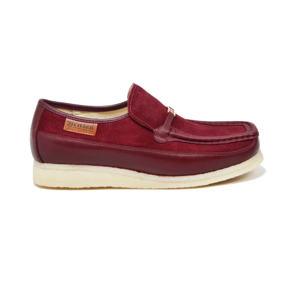 British Walkers Power Plus Men's Elegant Crepe Sole Leather and Suede Slip Ons