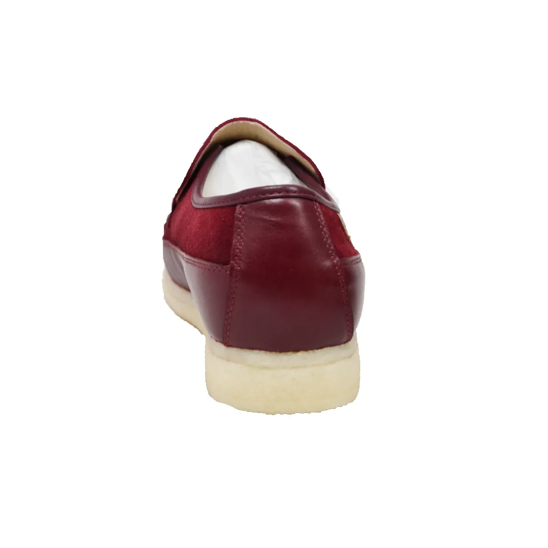 British Walkers Power Plus Men's Elegant Crepe Sole Leather and Suede Slip Ons