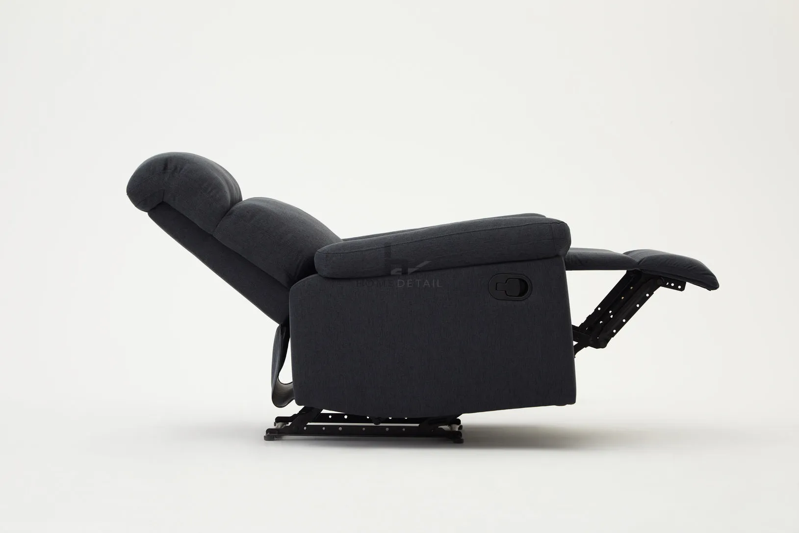 Brody Sofa Suite Armchair Manual Recliner Dark Grey Padded Fabric