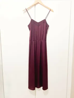 Burgundy Slip Dress