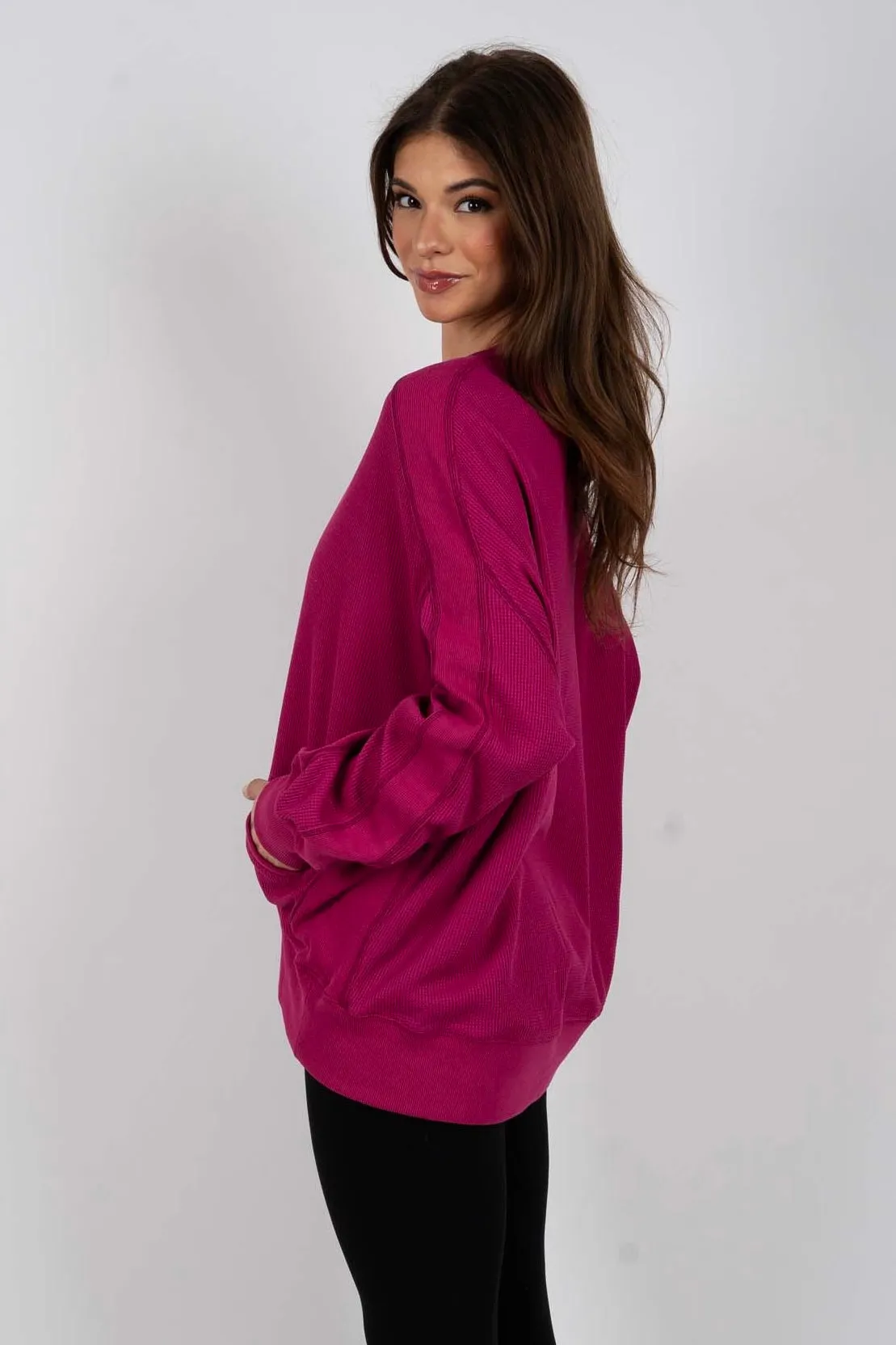 Came So Far Pullover (Magenta)