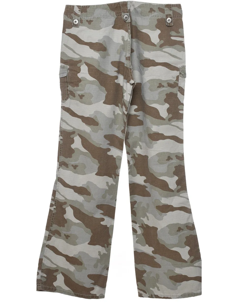 Camouflage Print Trousers - W32 L33