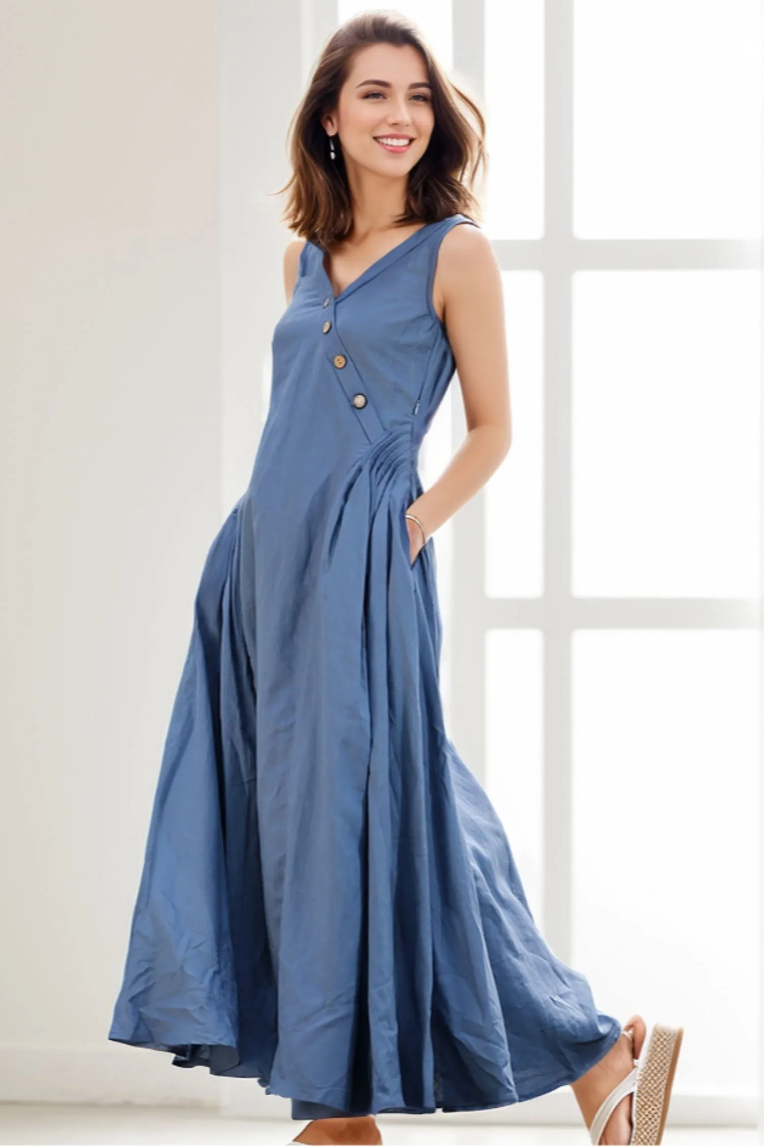 Casual Summer  Sleeveless dress C256
