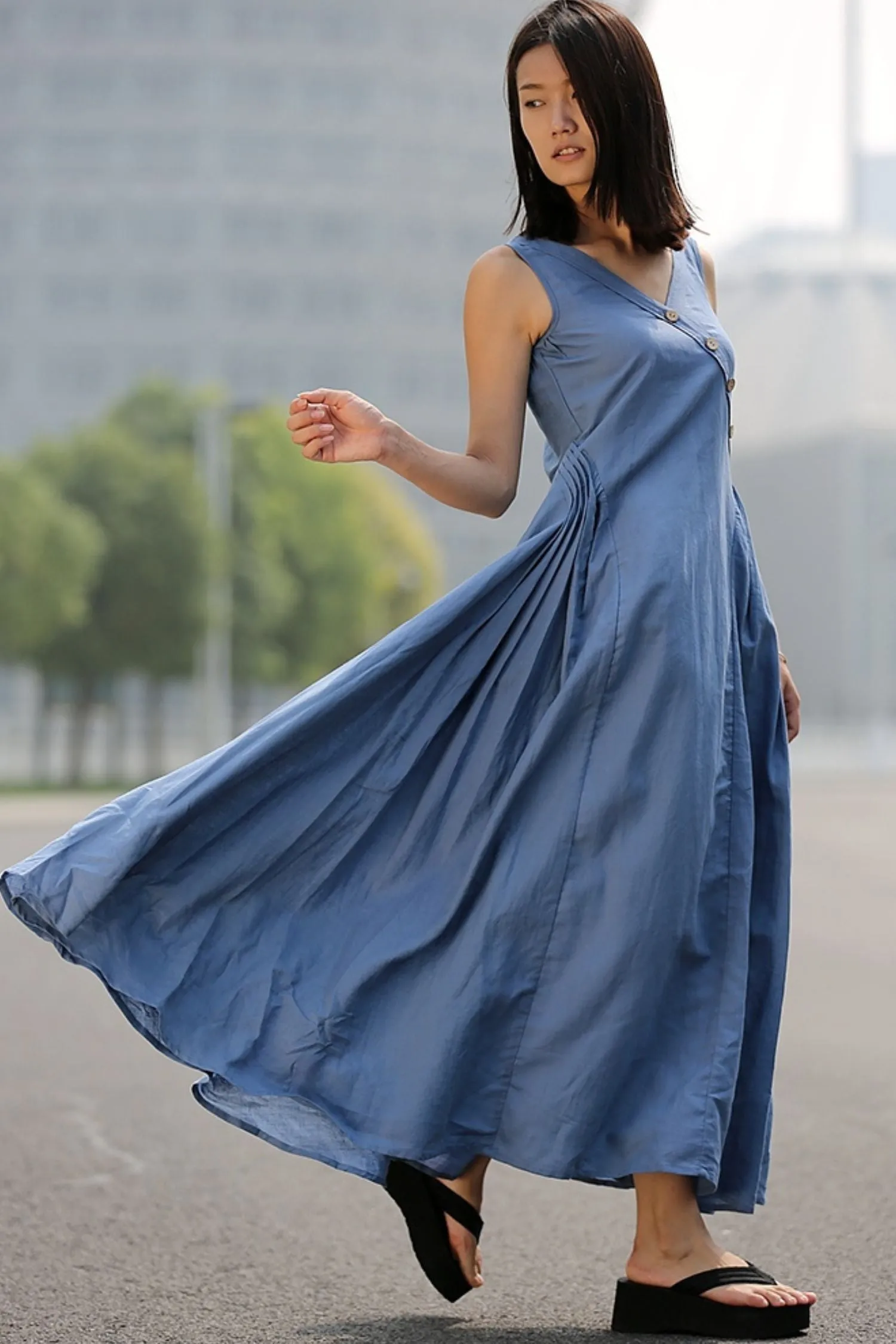 Casual Summer  Sleeveless dress C256