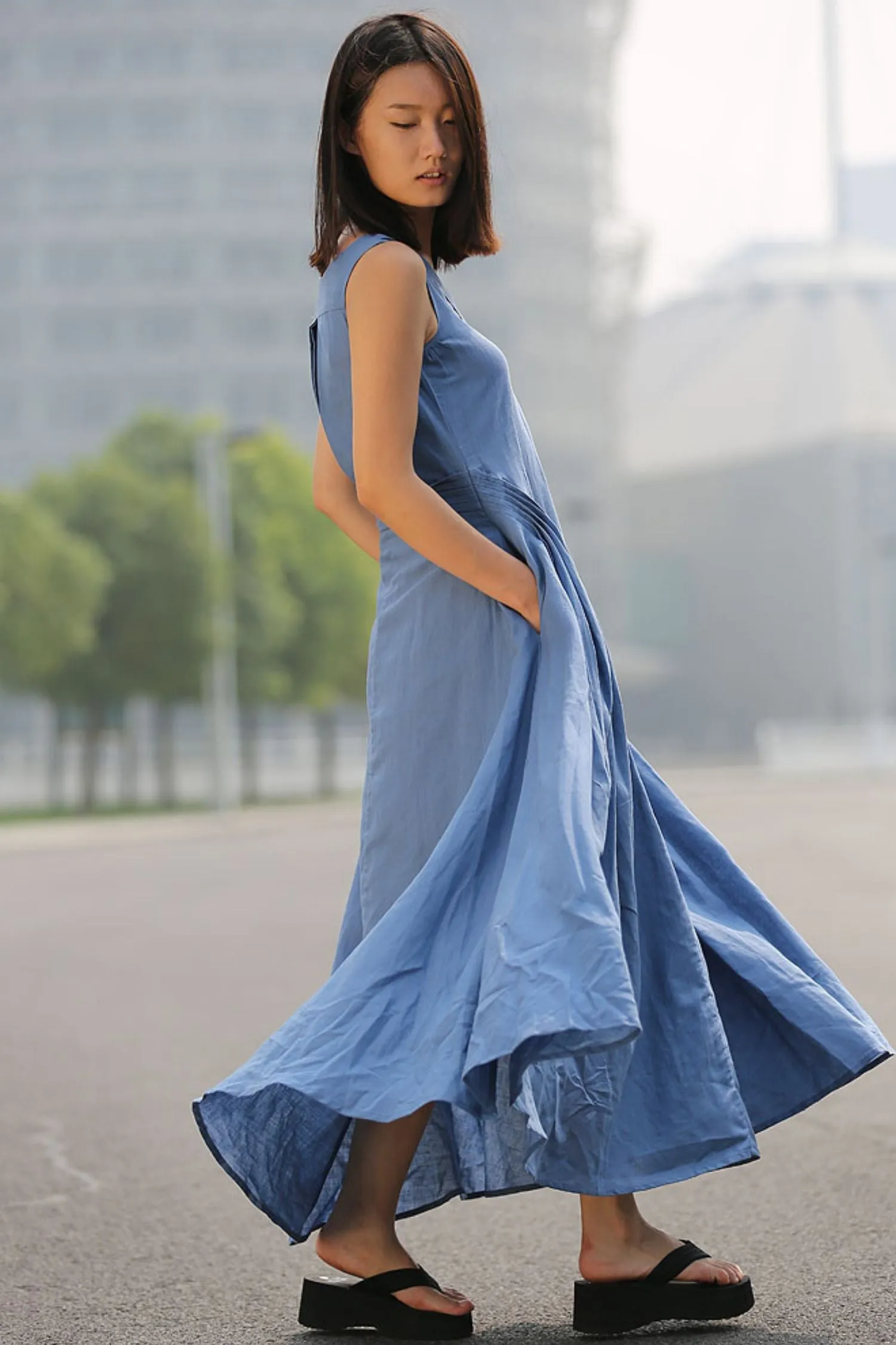Casual Summer  Sleeveless dress C256
