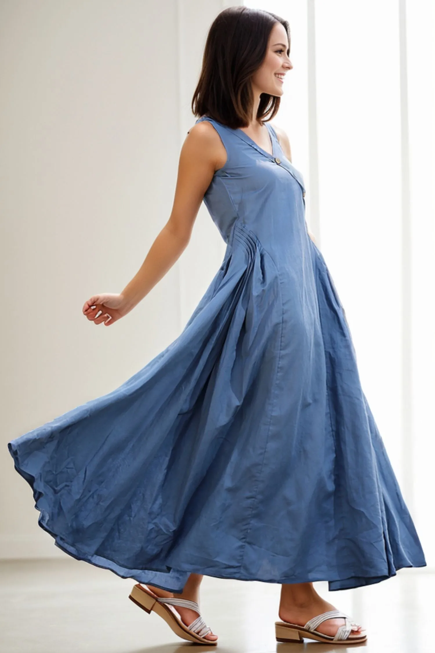 Casual Summer  Sleeveless dress C256