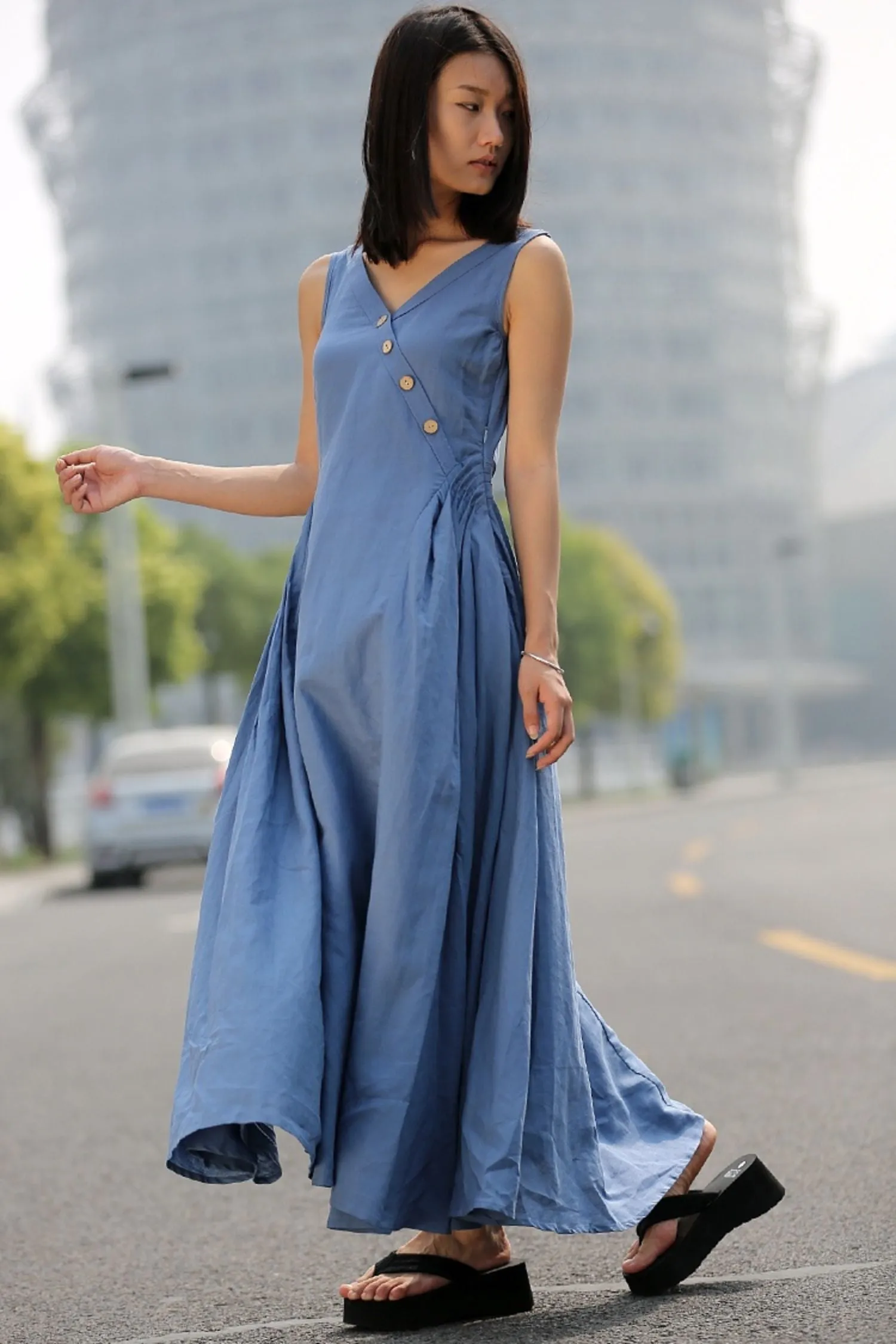 Casual Summer  Sleeveless dress C256