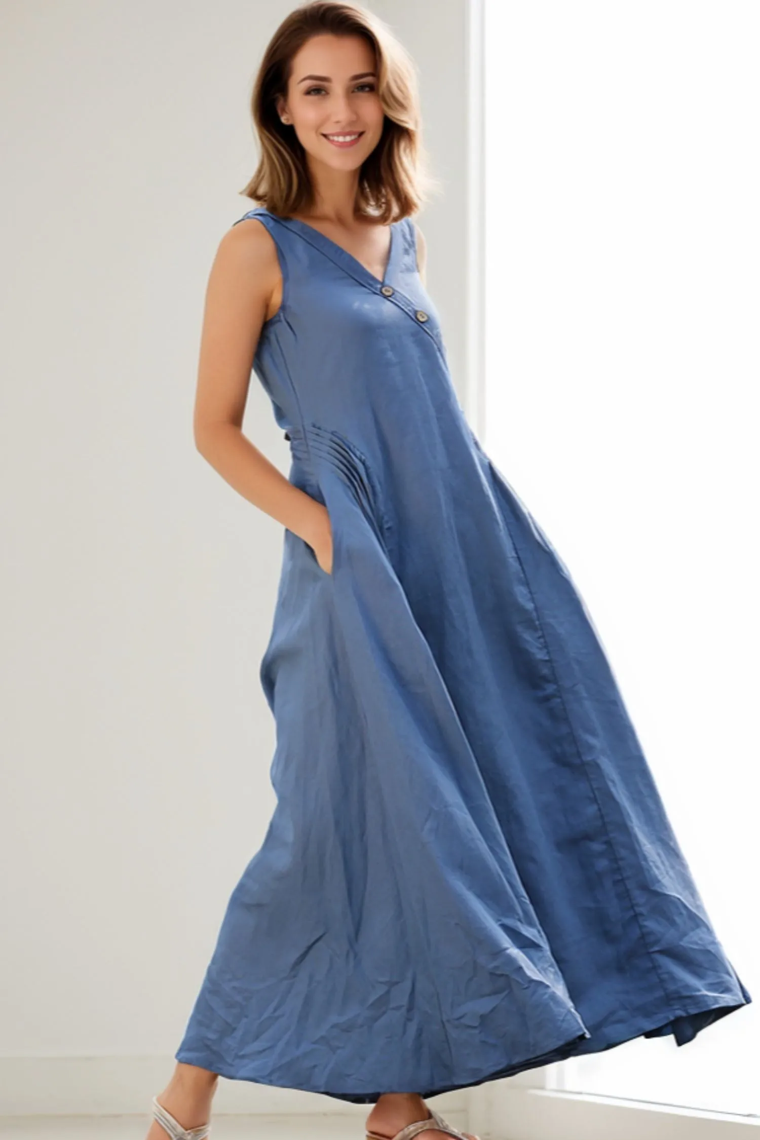 Casual Summer  Sleeveless dress C256