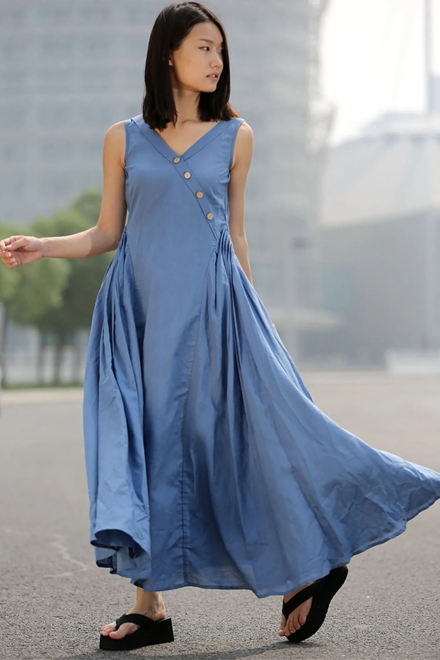 Casual Summer  Sleeveless dress C256