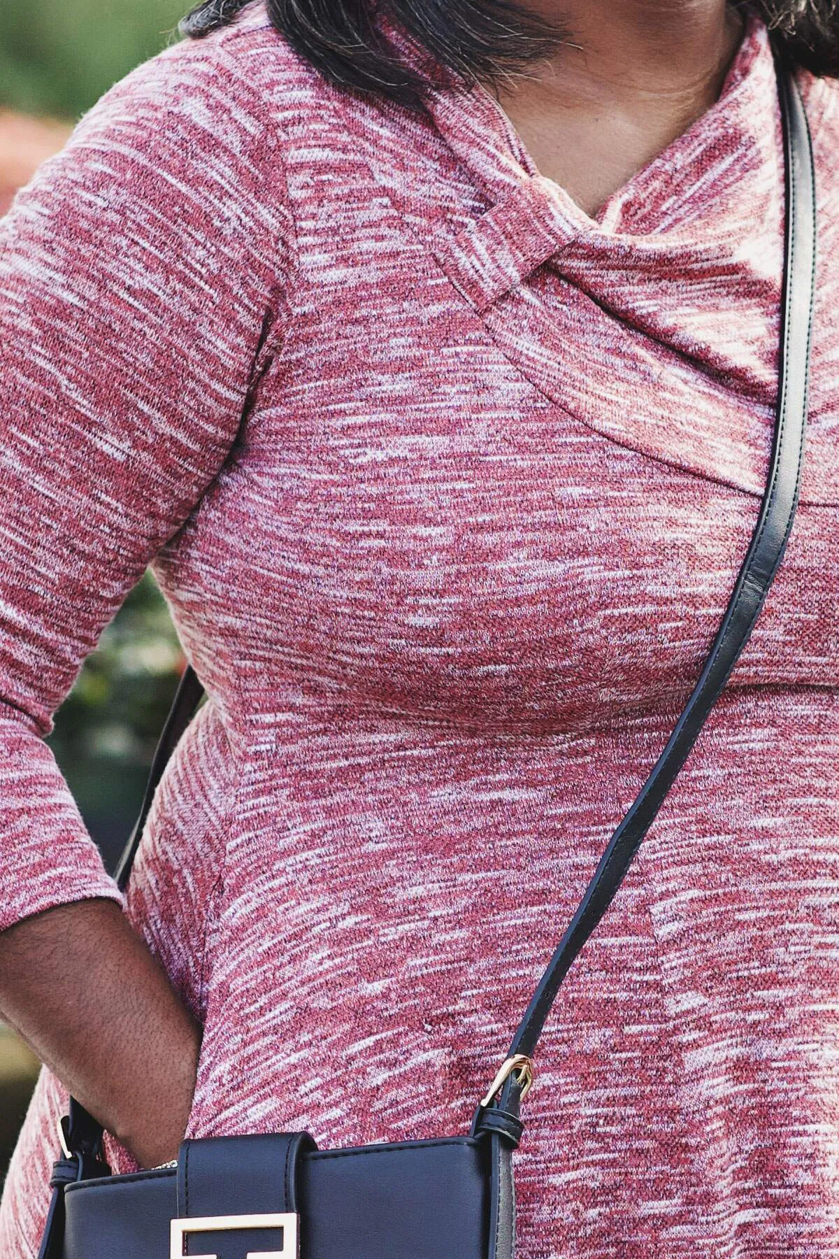 Claire Dress - Marled Mauve Sweater Knit