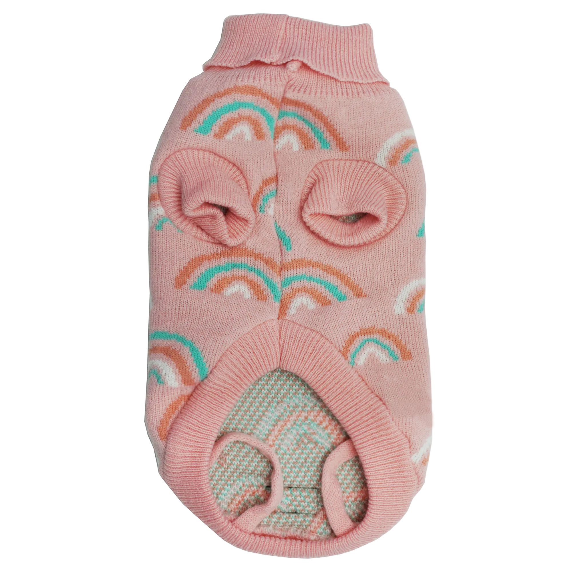 Dan & Sam - Dog Jumper (Pink Rainbows) - 50cm