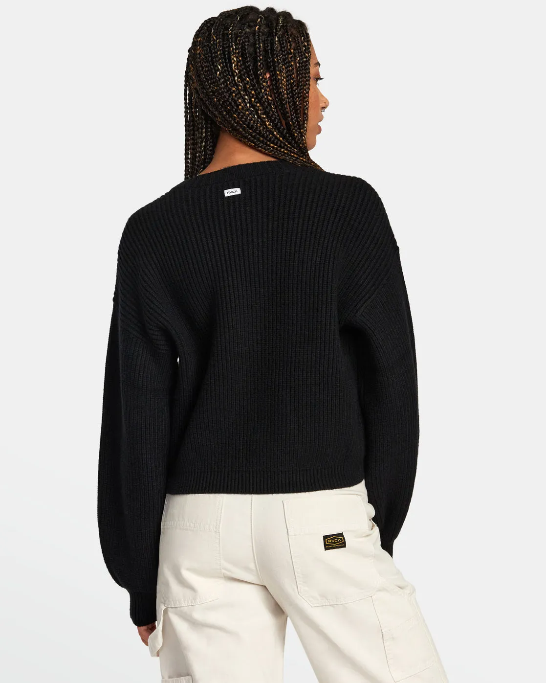 Dip In Pullover Sweater - RVCA Black