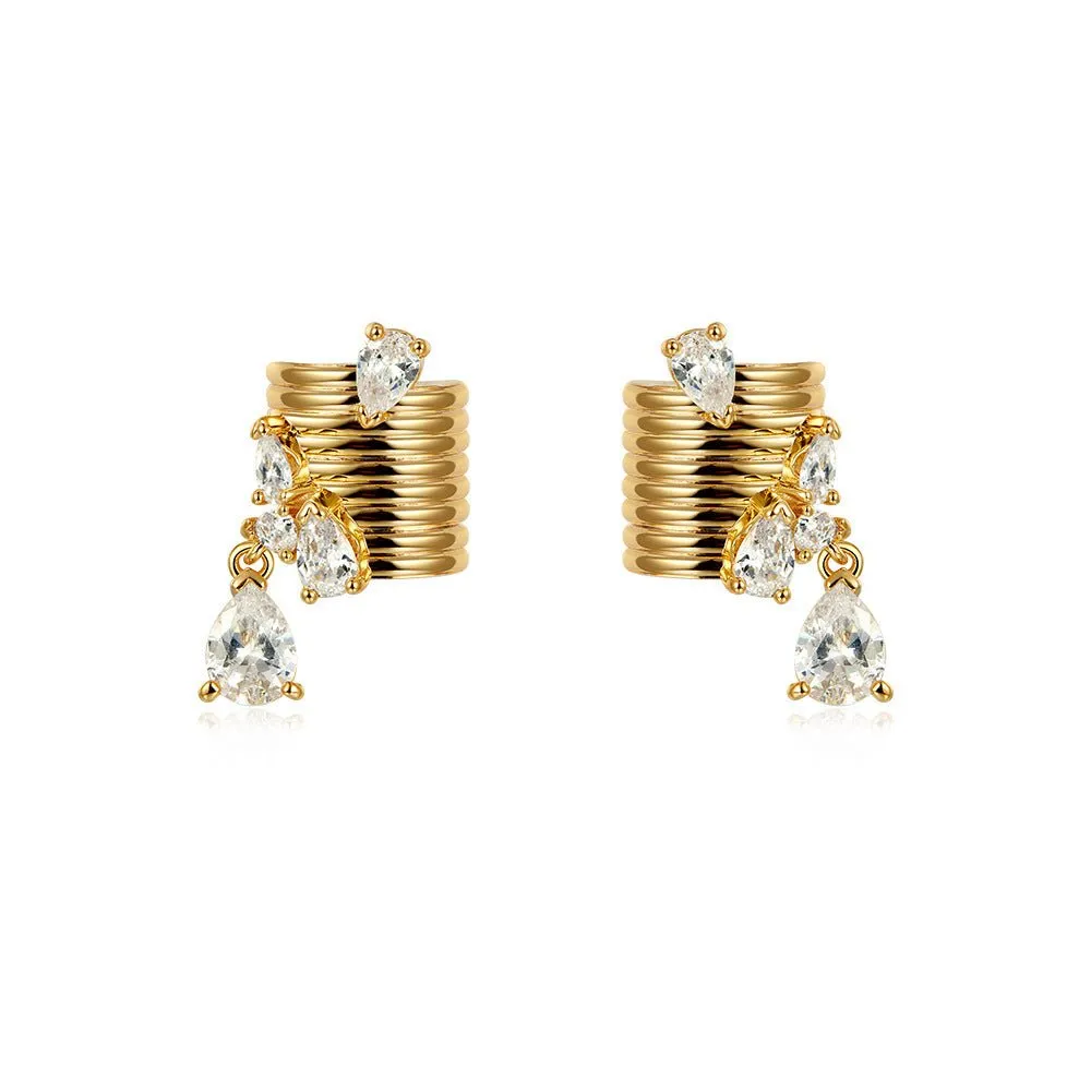 Dripping Diamonds Ear Clip