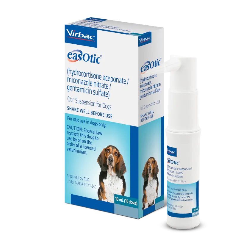 Easotic Otic Suspension for Dogs 10 mL (10 doses)