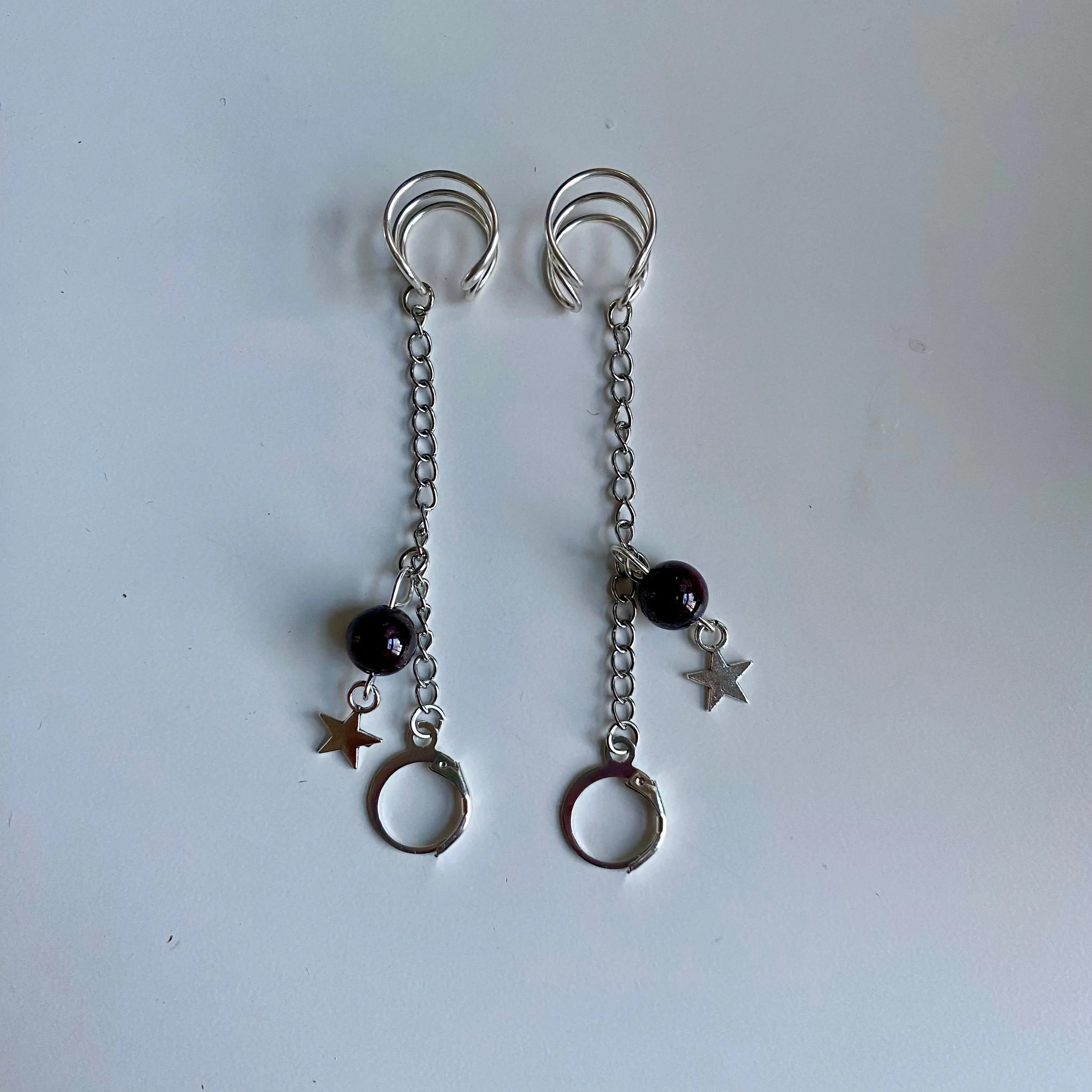 Garnet Star LOOP Earplug Ear Cuffs *LOOPS NOT INCLUDED*
