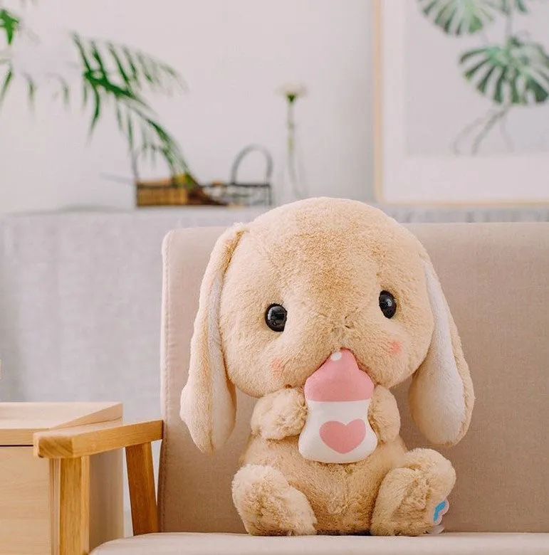 Giant Furry Ear Bunny Plush