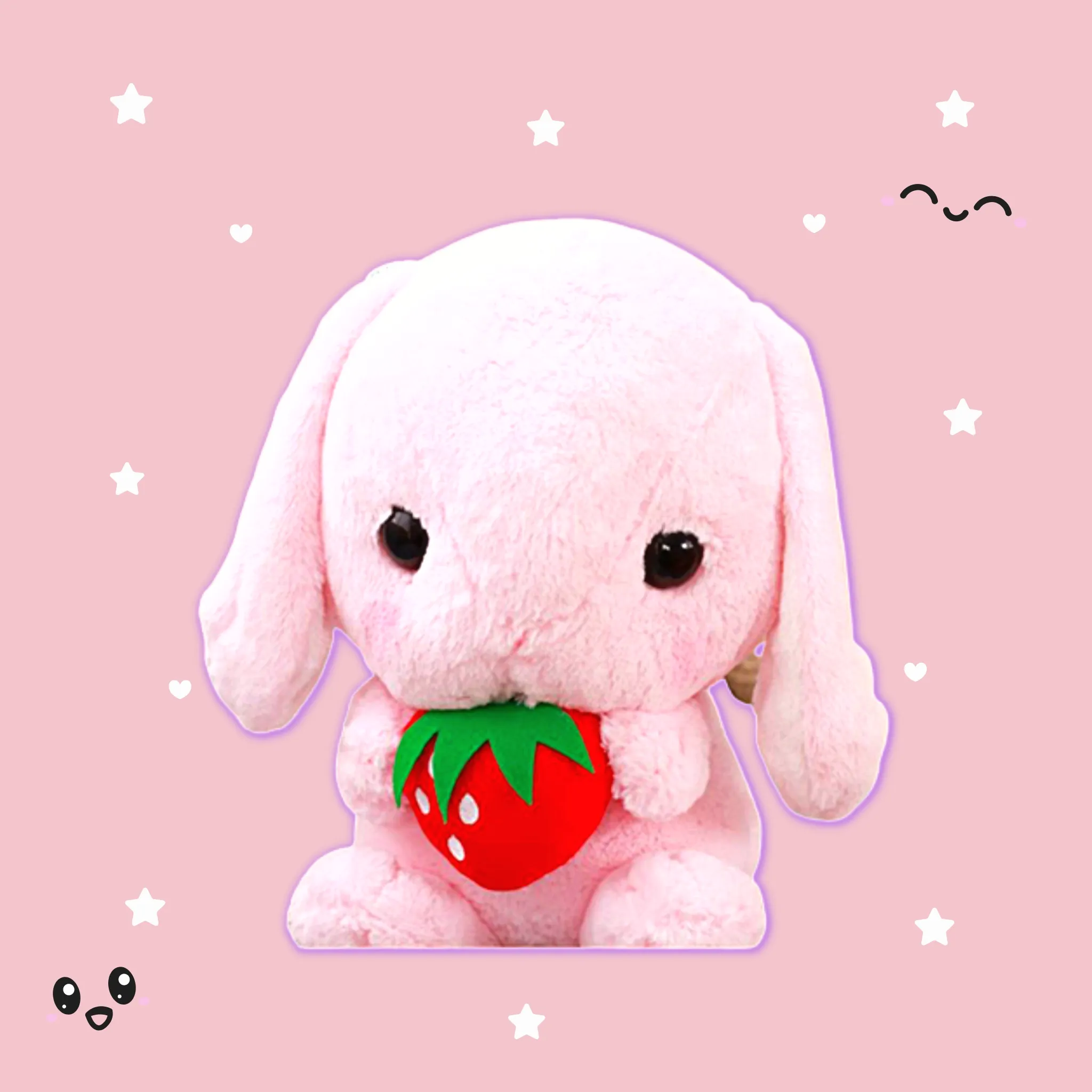 Giant Furry Ear Bunny Plush