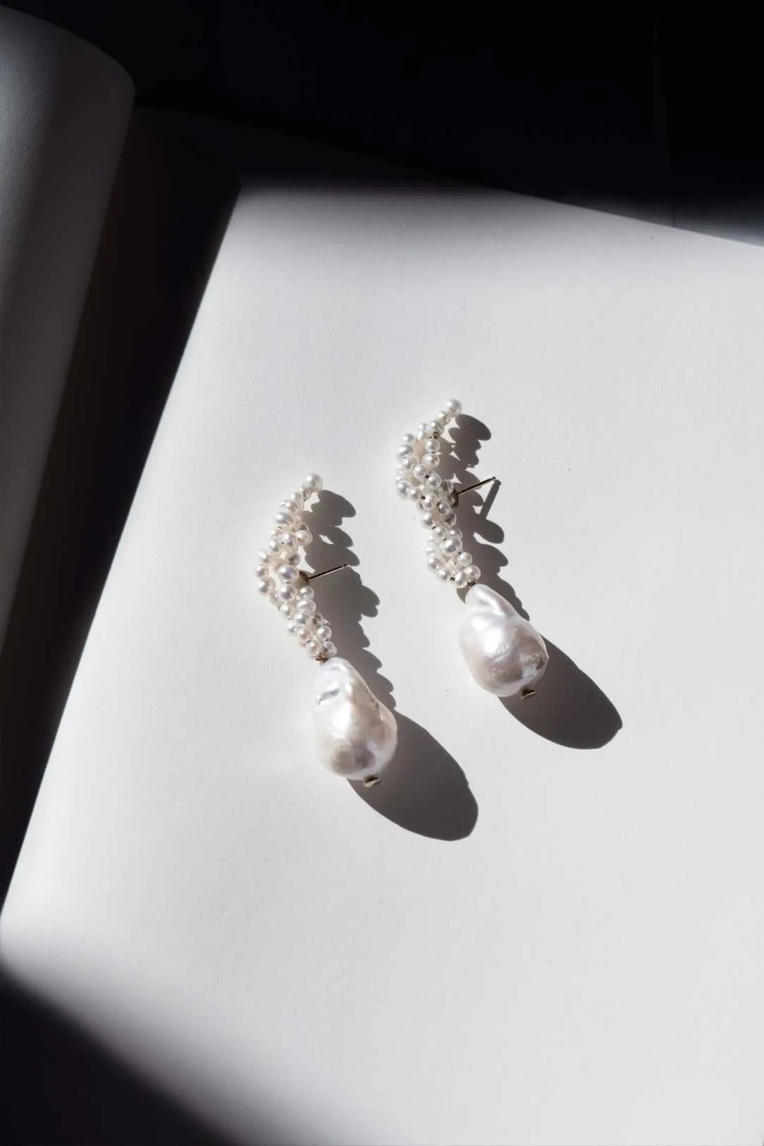 Gotcha  - Pearl and Recycled Gold Vermeil Earrings