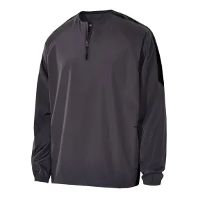 Holloway Men's Carbon/Black Bionic Quarter Zip Pullover
