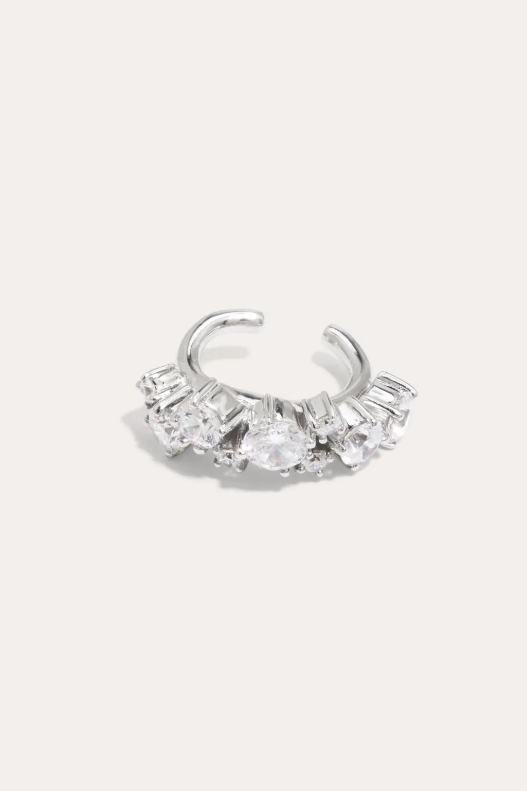 Horizons - Zirconia and Recycled Silver Ear Cuff