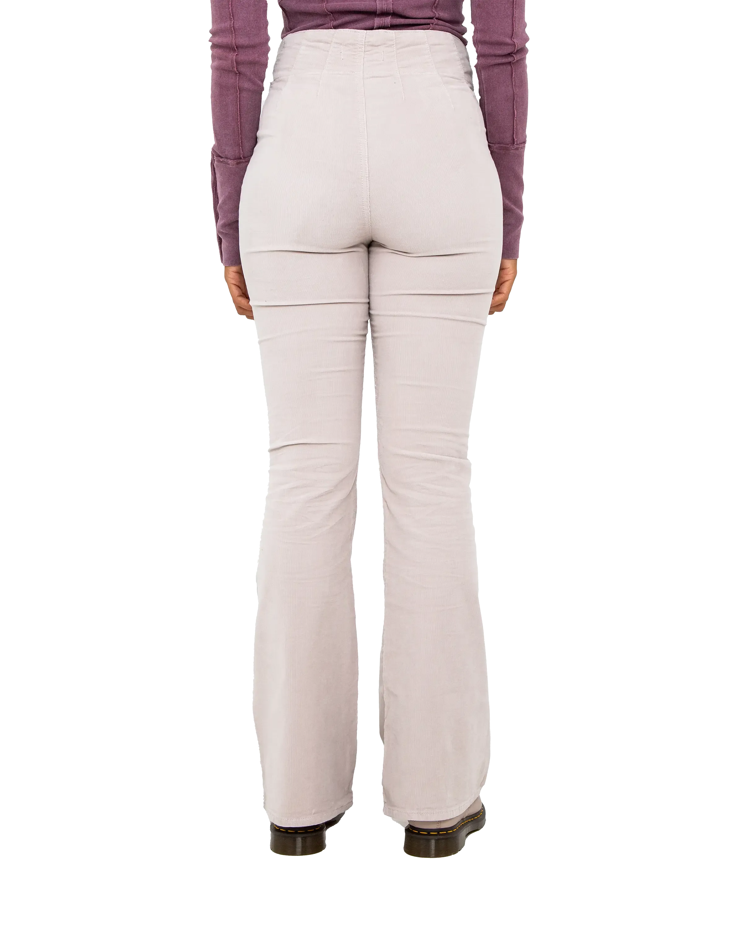 Jayde Cord Flare Trousers in Love Stone