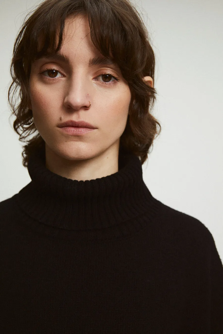 knit sweater - grandt - black