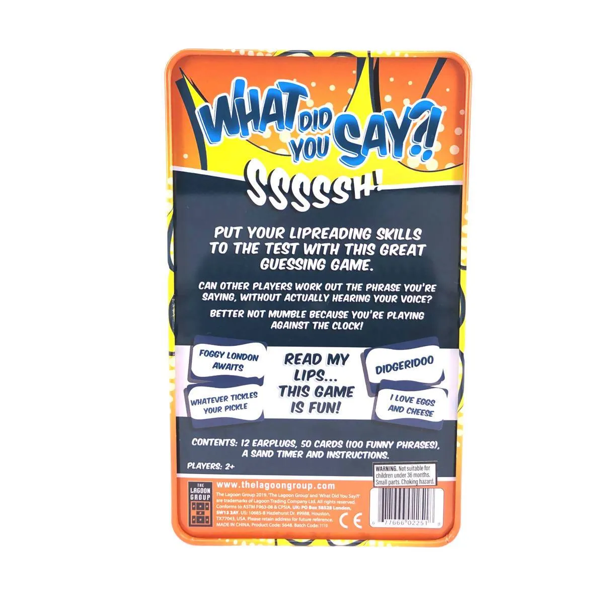 Lagoon What Did You Say Whisper Challenge Game