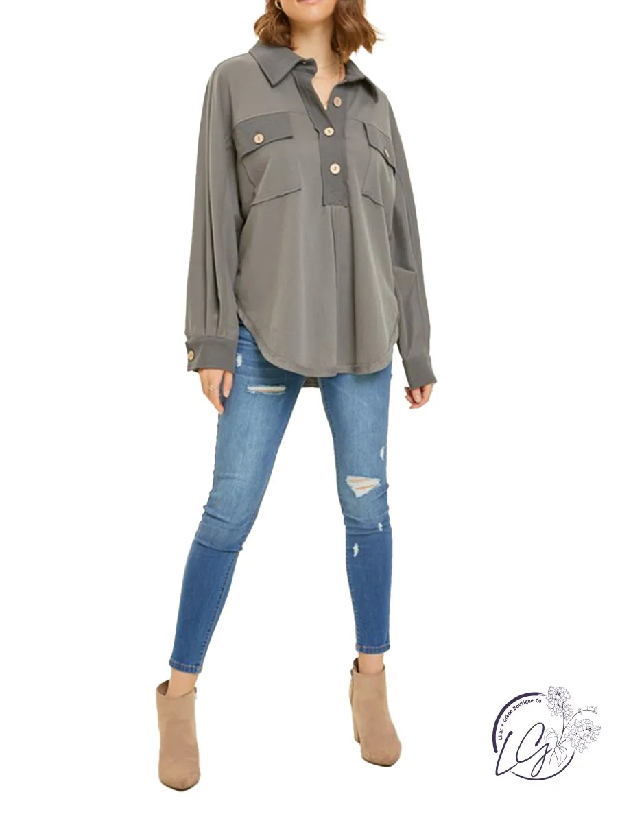 Leisure Luxe Half-Zip Pullover