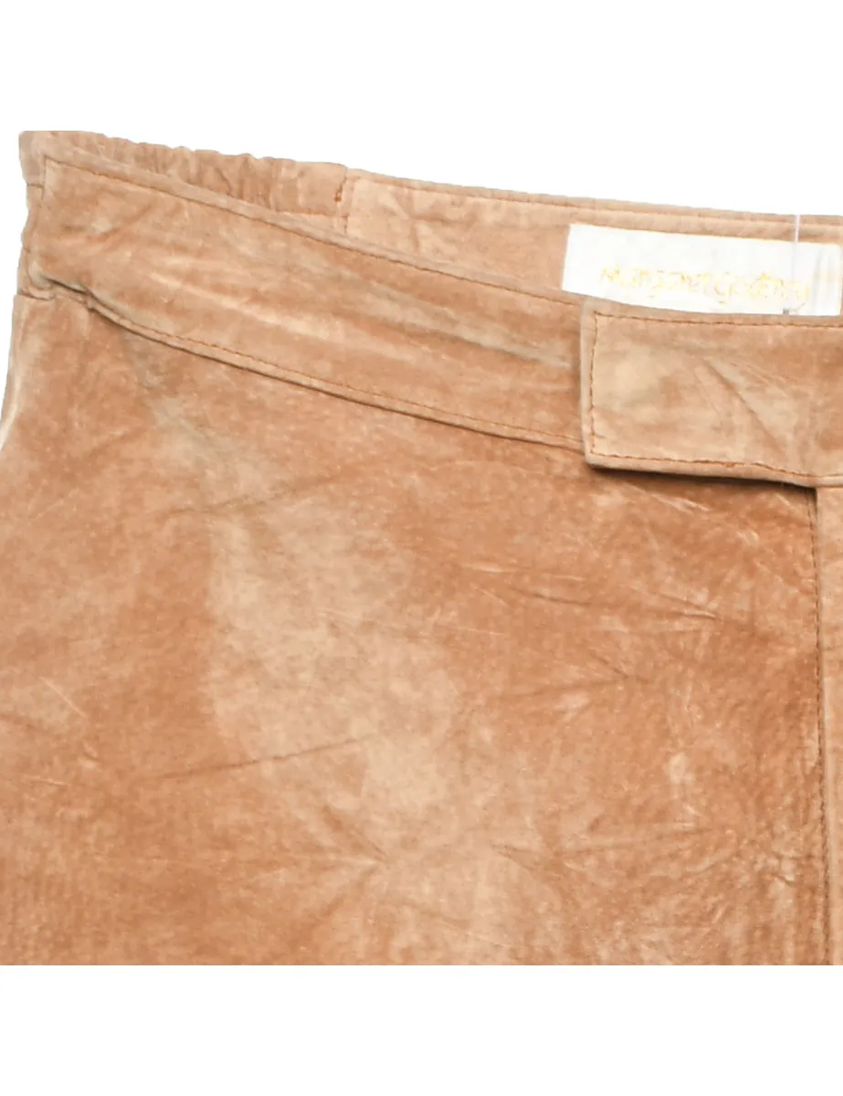 Light Brown Suede Trousers - W30 L30