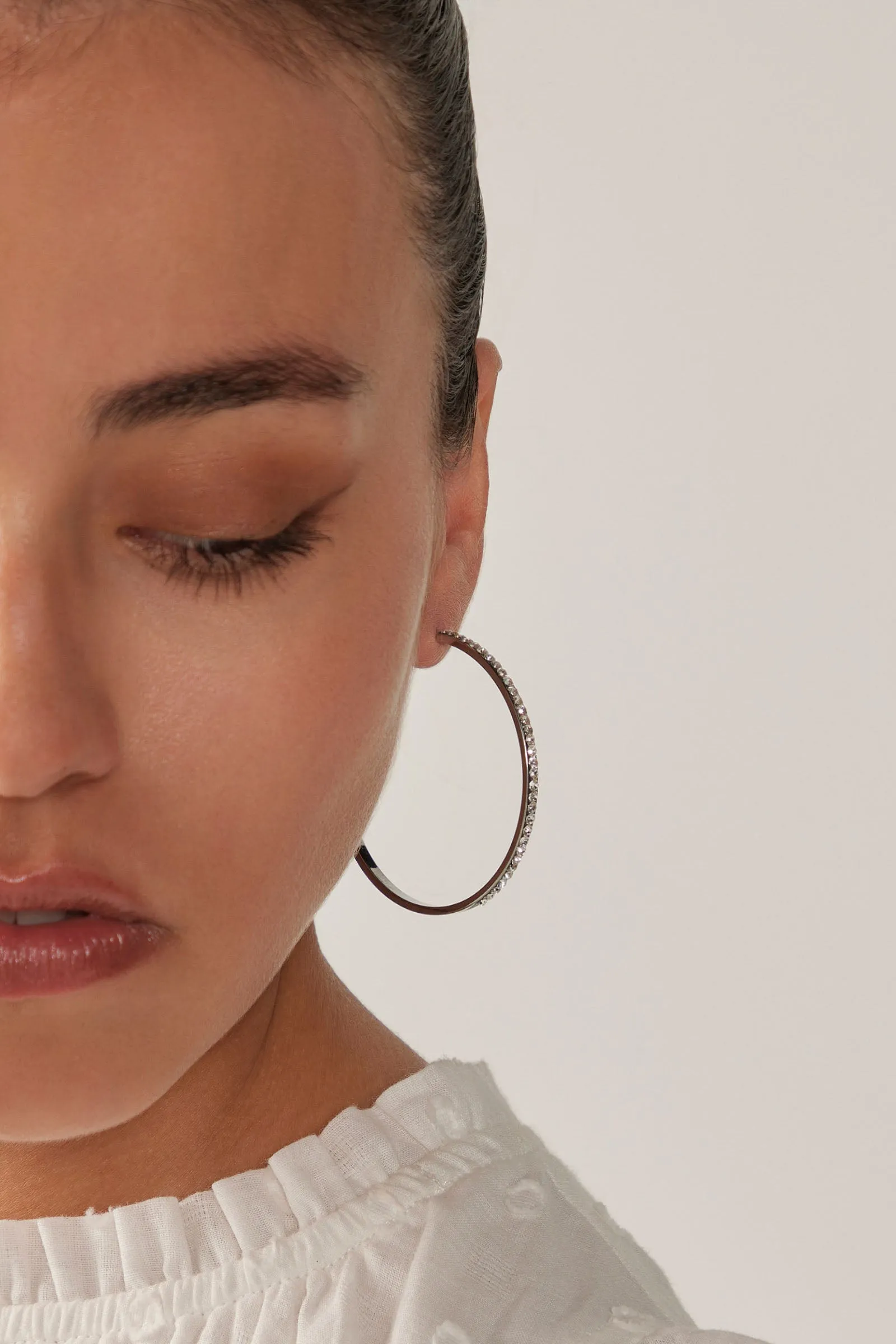 Lujo Hoop Earring - Silver