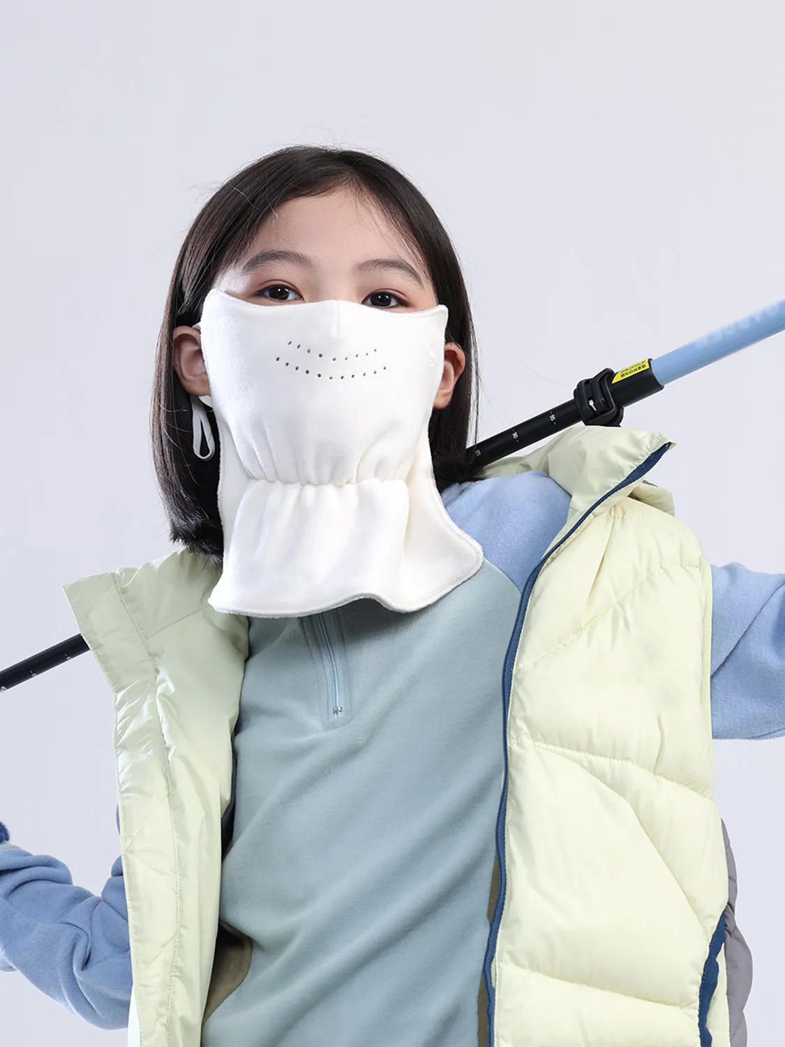 MDOG Winter Windproof Fleece Face Mask Neck Warmer for Kids