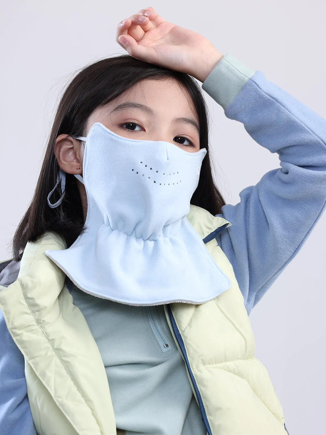 MDOG Winter Windproof Fleece Face Mask Neck Warmer for Kids
