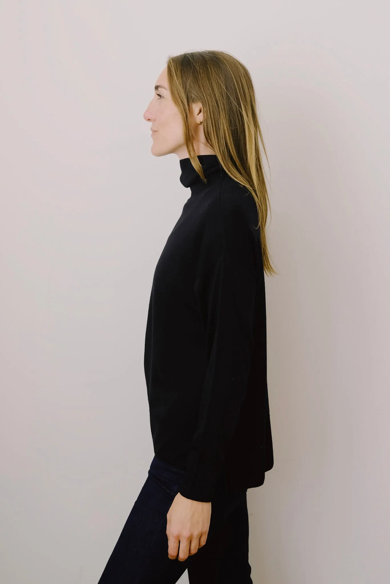 merino sweater - petra - black